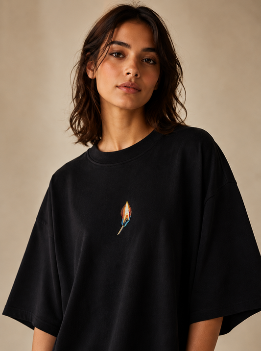 Burning Matchstick Oversized Tee