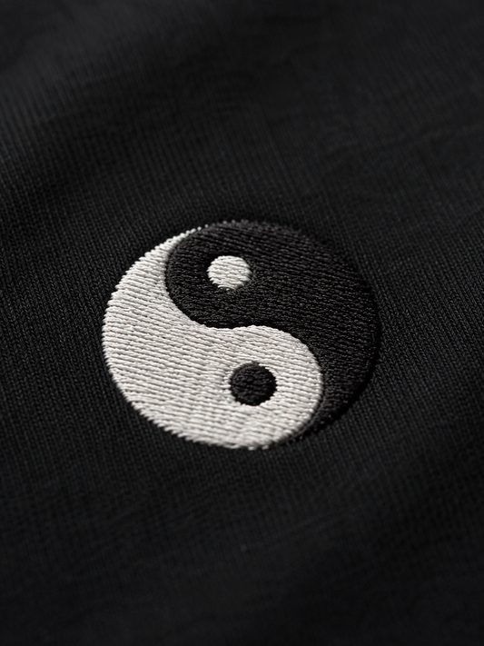 Yin Yang Oversized Tee — Black