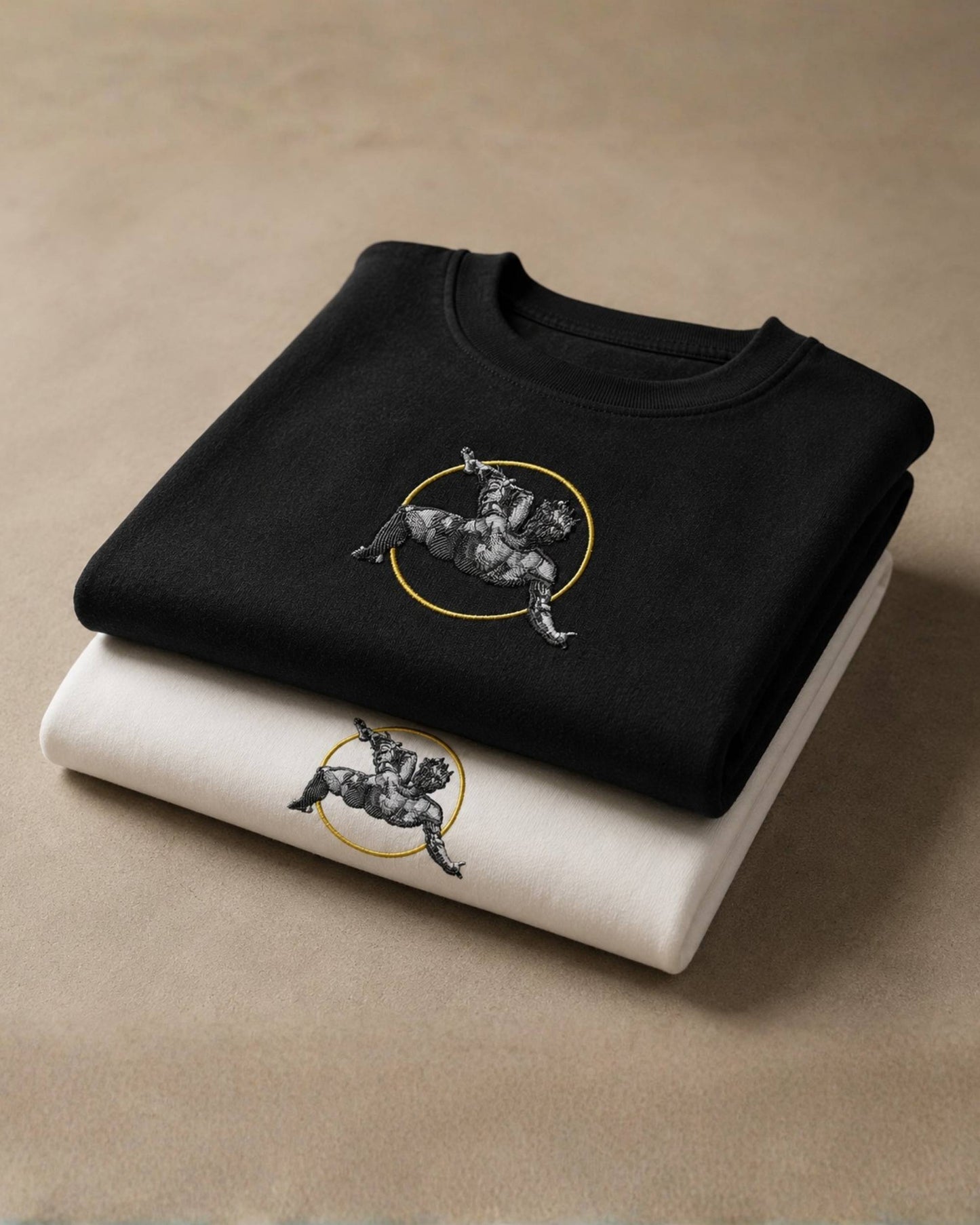 Fallen Angel Oversized Tee — Black