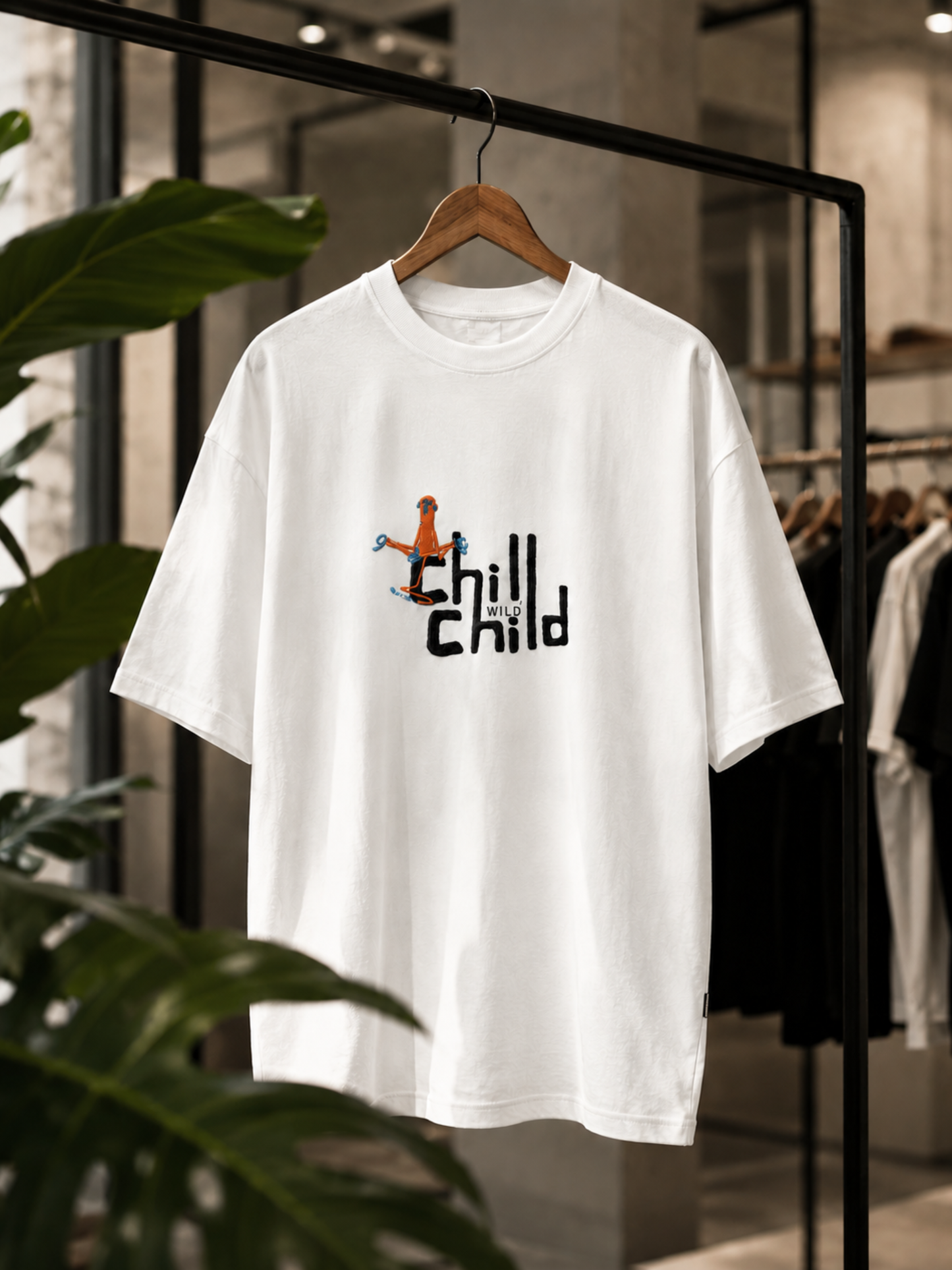Chill Wild Child Logo Tee — White