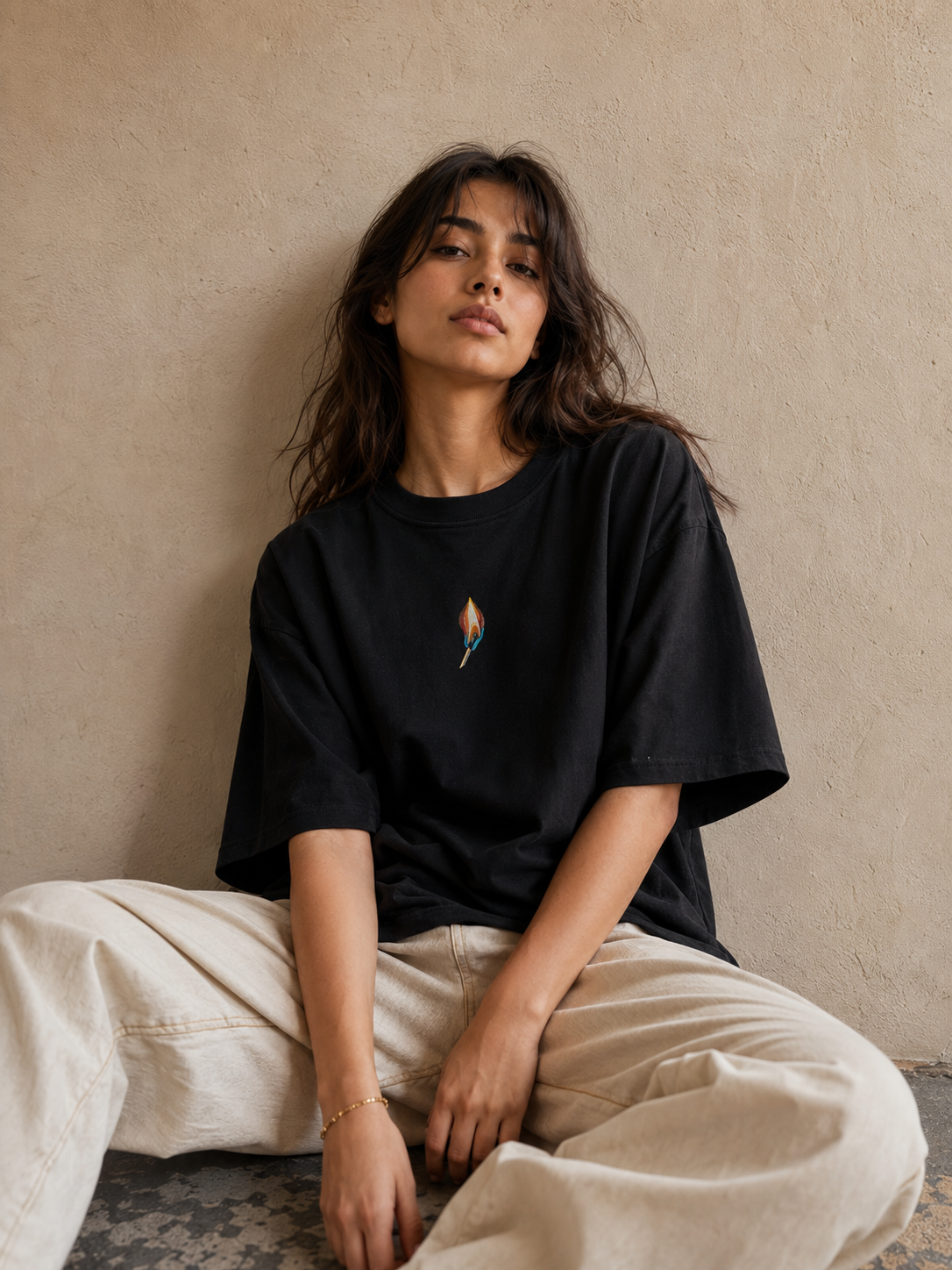 Burning Matchstick Oversized Tee