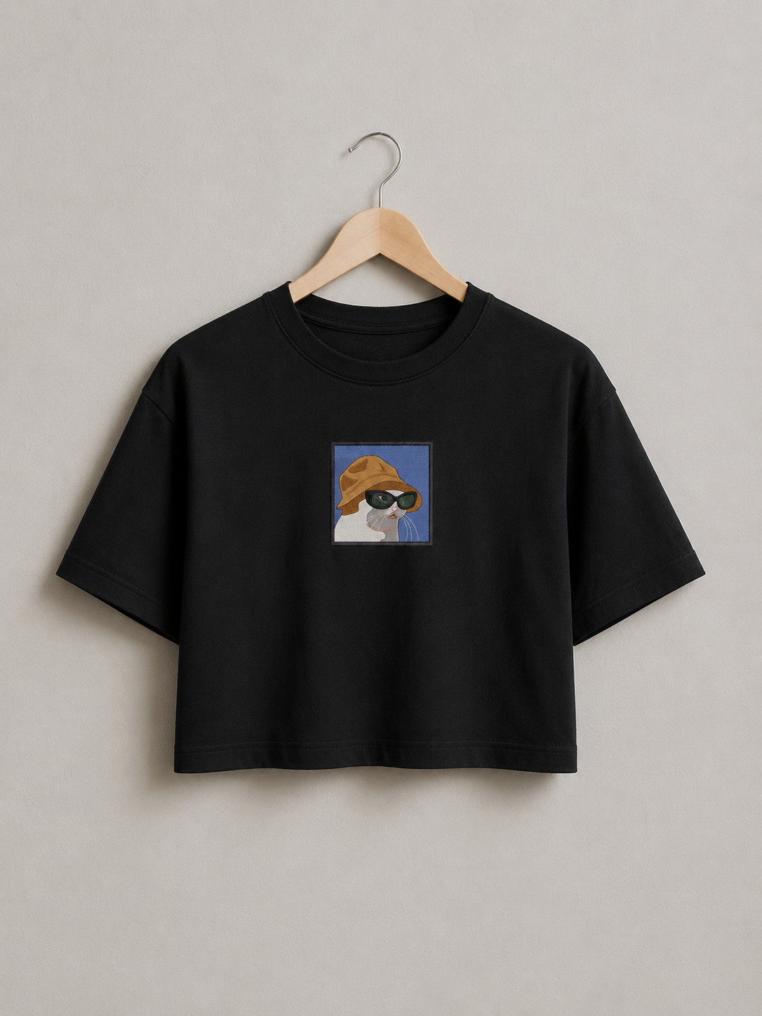 Cool Cat Crop Tee