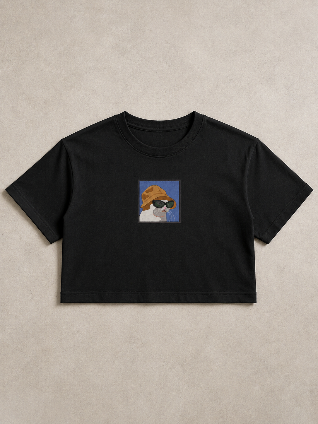 Cool Cat Crop Tee
