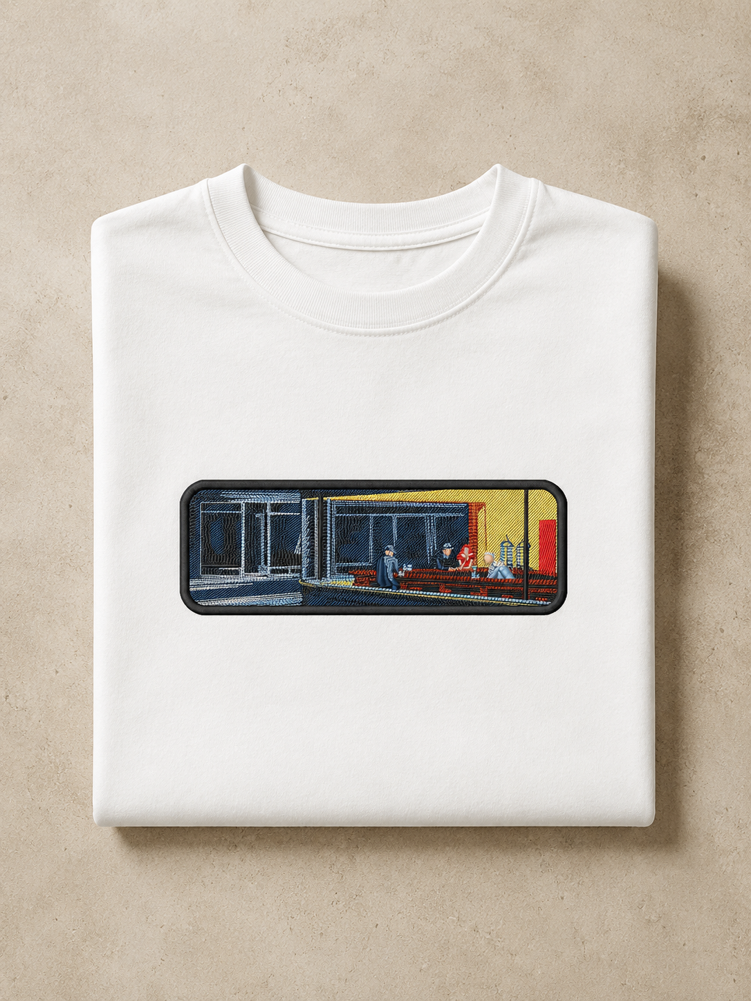 Nighthawks Oversized Tee — White