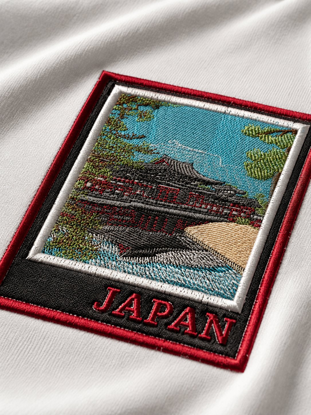 Japan Postcard Oversized Tee — White