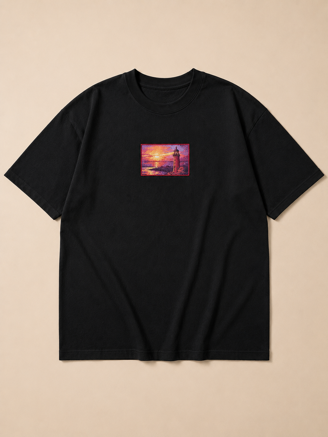 Last Light Oversized Tee — Black