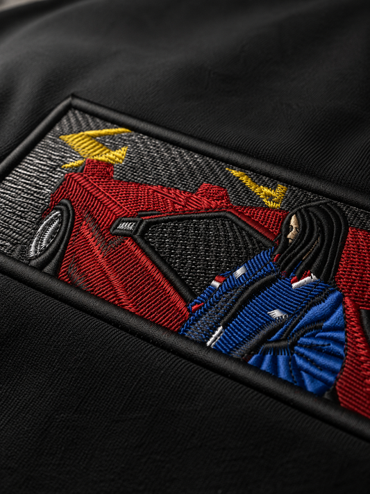 Midnight Drive Oversized Tee — Black