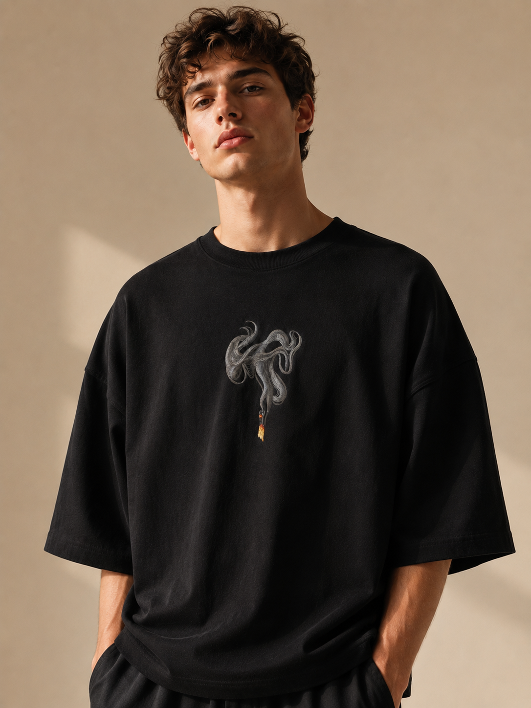 Last Match Oversized Tee — Black