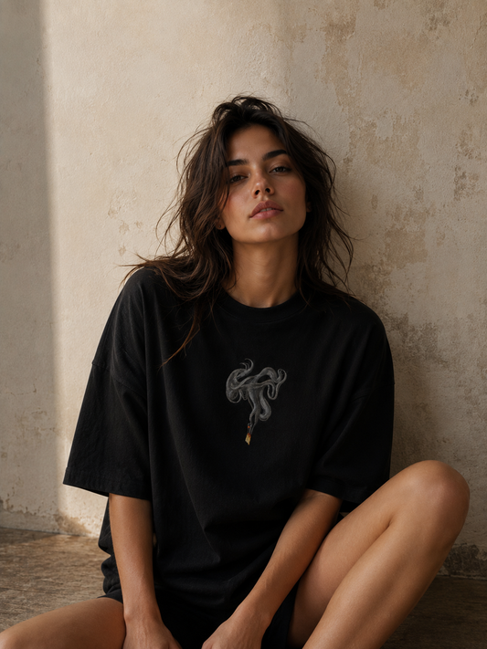 Last Match Oversized Tee — Black