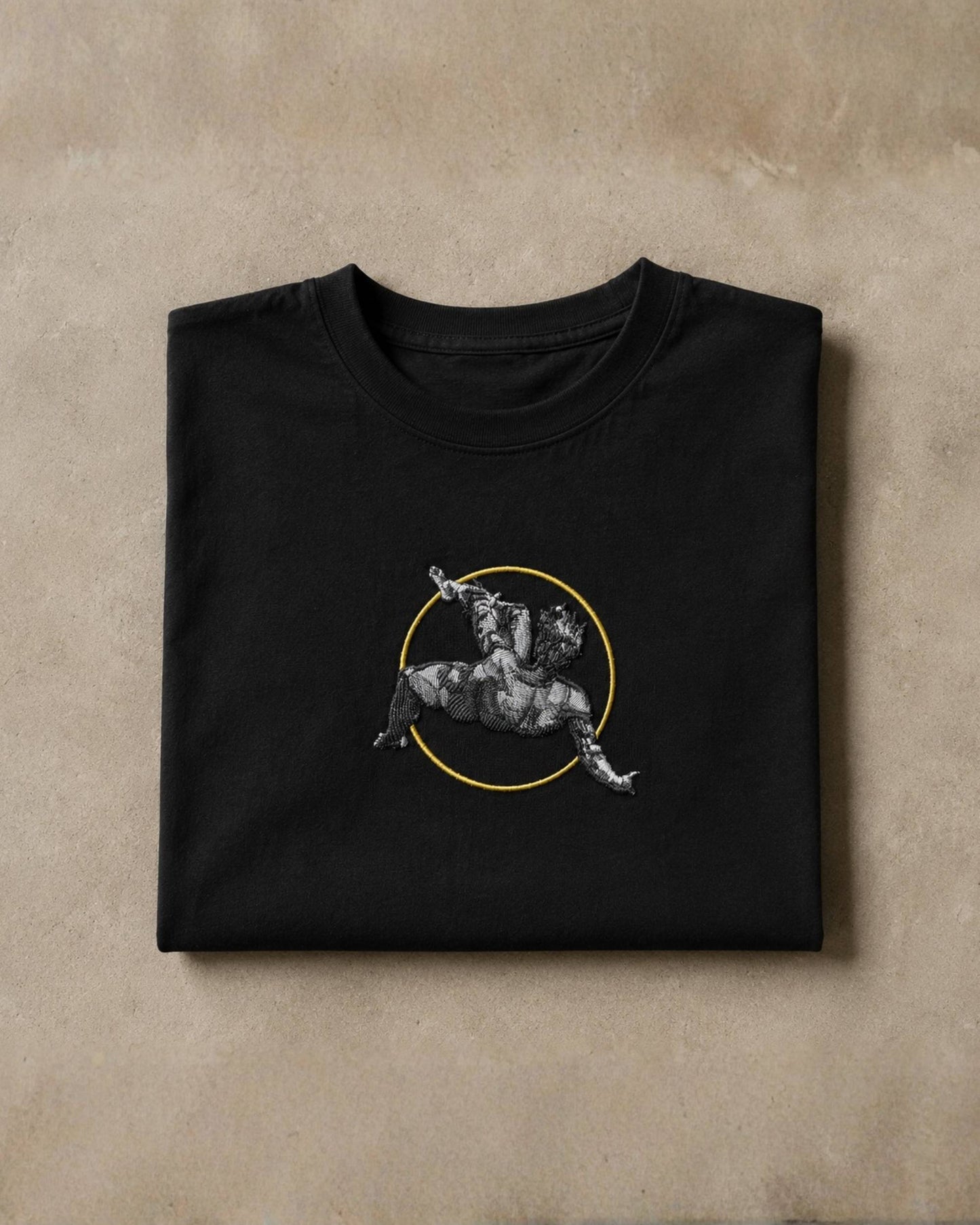 Fallen Angel Oversized Tee — Black